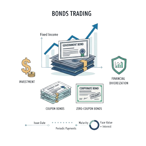 Bonds trading illustration